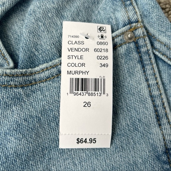 PacSun Murphy Denim Jean Paneled Wide Leg Baggy Eco Stretch Medium Indigo SZ 26 - Picture 11 of 12